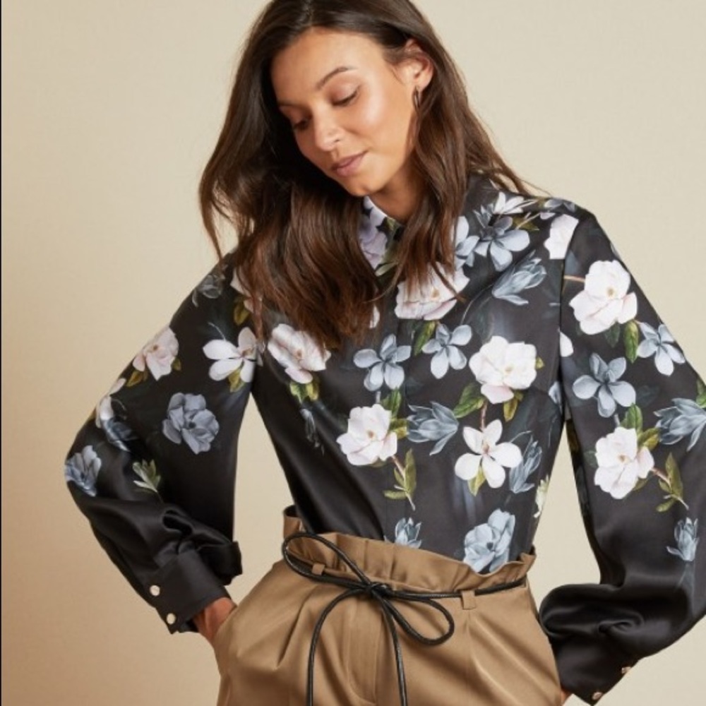 Ted  Baker PRIYYA Opal print button up blouse